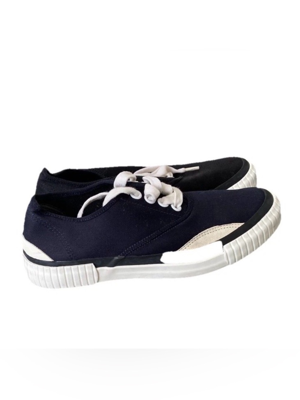 Julien David 39 Navy Blue Womens Size 39 Fashion Sneakers Shoes Lace Up US 8